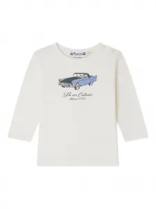 Футболка с длинными рукавами и принтом Bonpoint, белый