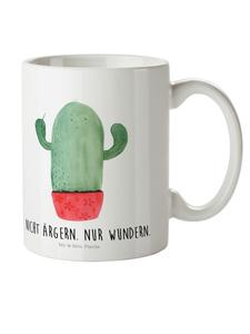 Детская кружка "Кактус Гнев" с надписью белым цветом Mr. & Mrs. Panda