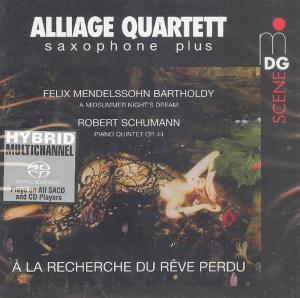 Диск CD Schummann: Piano Quartet / Mendelssohn: A Midsummer Night's Dream - Arranged for Saxophone [SACD Hybrid, Import] - Robert Schumann, Felix Mendelssohn, Alliage Quartett, Jang Eun Bae