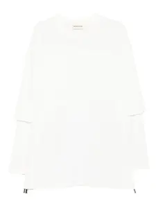 Многослойная футболка с молнией Mordecai, белый