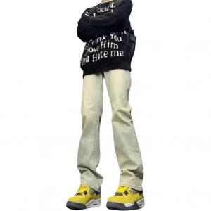 Джинсы унисекс универсальные шаблоны, белые