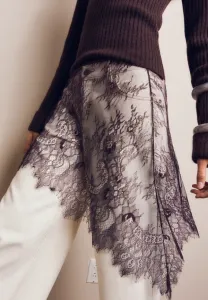 Юбка а-силуэта Bershka, Dark Brown