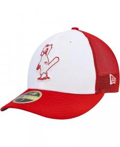 Мужская белая, красная кепка St. Louis Cardinals 2023 On-Field Batting Practice Low Profile 59FIFTY Fitted Hat New Era