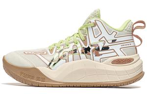 Детские баскетбольные кроссовки GS Mid-top Off-white/Deer Brown Lining Young, красный