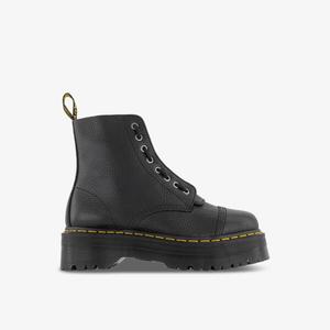 Кожаные ботильоны Sinclair на молнии с прострочкой в тон Dr. Martens, черный
