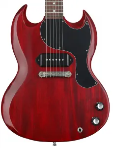 Электрогитара Gibson Custom 1963 SG Junior Reissue Lightning Bar - Cherry Red VOS