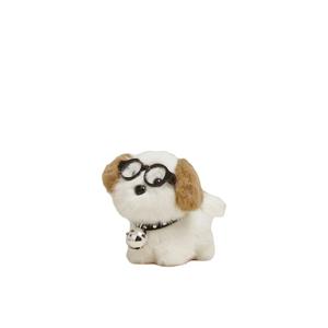 Креативная стеклянная кукла щенка плюшевая кукла высота 13см MIXIANG