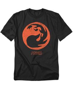 Мужская футболка The Gathering с красным символом Magic, Black