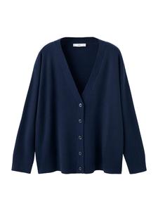 MANGO Вязаный кардиган 'BRUNINS' в цвете Navy