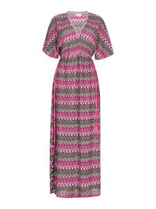 Длинное платье IZIA, цвет pink mehrfarbig