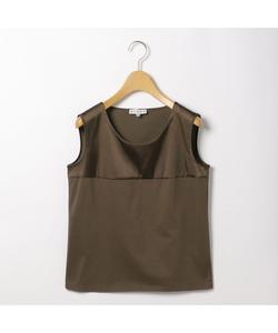 Шелковый атласный топ без рукавов