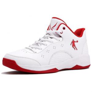 QIAODAN Износостойкие дышащие низкие баскетбольные кроссовки мужские белые, цвет White