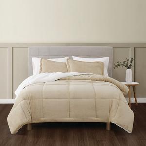 Комплект одеял из 3 предметов из искусственного меха «Поистине мягкая корзина» с накладками Truly Soft, цвет Tan