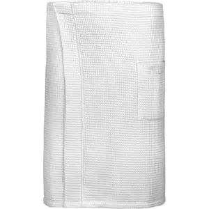 Килт Will-L, идеально для сауны и спа Сауна-килт для мужчин, вафельная структура, 100% хлопок, кнопки Vossen, белый