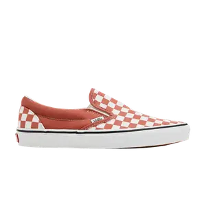 Кроссовки Vans Classic Slip-On 'Color Theory Checkerboard - Auburn', оранжевый