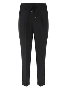 Брюки на завязках Kiton, черный