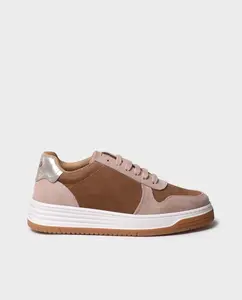 Женские кожаные кроссовки на шнуровке Toni Pons, коричневый