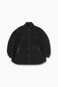 шерстяная пушистая длинная куртка