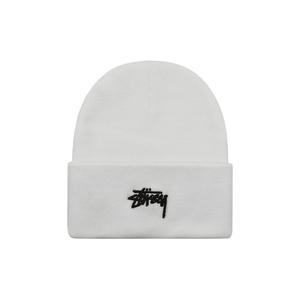 Белая шапка с манжетами Nike x Stussy