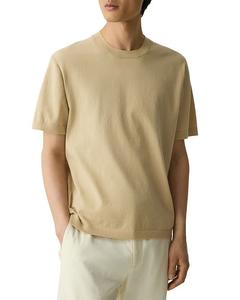 Свободный свитер с короткими рукавами Theory, коричневый/бежевый