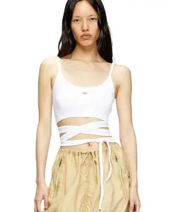 Женская майка DIESEL на бретелях с перекрещивающимися лямками Diesel, белый