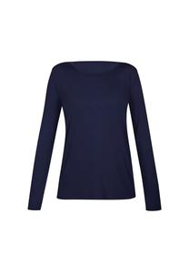 Рубашка повседневная комфортная полоса Sassa, синий