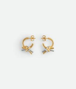 Knot earrings BOTTEGA VENETA, желтое золото/серебро