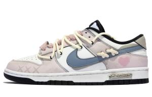 Nike Dunk Low верхние скейтборд обувь unisex синий розовый белый