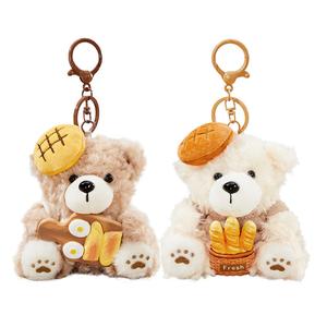 Футболка Biscuit Bear плюшевая кукла подвеска на день рождения высота 10см The Green Party, коричневый/белый