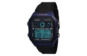 CASIO Часы Retrofit Series Quartz Movement Watch Men's Watch Gray Dial, Blue Strap