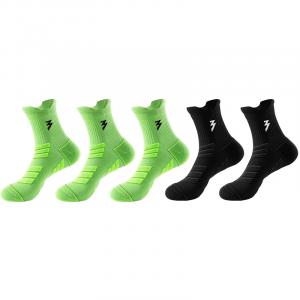 Унисекс носки до колена 361°, 5 pack (зеленый 3+черный 2)