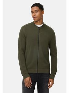 Кардиган в стиле бомбер цвета лесной зелени Camel Active