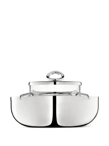 Большой сет для икры Vertigo Christofle, серебряный