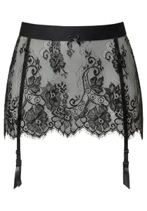 PETITE FLEUR GOLD Подвязка в черном цвете