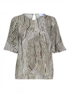 Блуза SELECTED FEMME, серо-коричневый