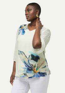 Блуза FLOWER PRINT Ulla Popken, белый