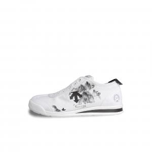 DESCENTE Кроссовки для скейтбординга Cron Tempo Between Mountains And Waters, устойчивые к истиранию, низкие, унисекс, черные, белые