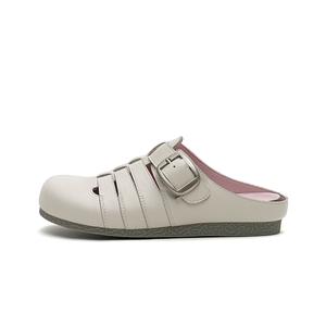 MASOOMAKE Женские закрытые тапочки экрю, цвет Ecru