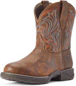 Женские западные ботинки Ariat Anthem с круглым носком, Copper Kettle