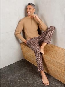 WITT WEIDEN Пижама с принтом верблюжьего и шоколадного цвета