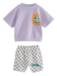 Next Набор 'Hot Wheels Check' в светло-сером и сиреневом цветах