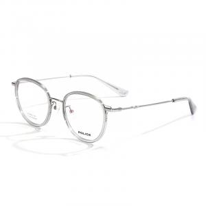 Police Титан оправа для очков круглая мужская серебристая, VPLN93K-0579