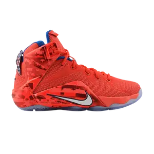 Кроссовки Nike Lebron 12 GS 'USA', красный