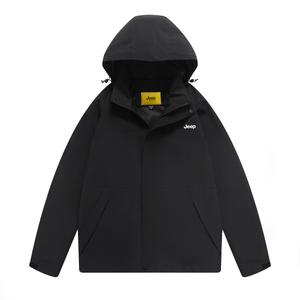 Уличная куртка унисекс Jeep, Светло-хаки/темно-синий (двухслойный)