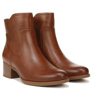 Женские ботильоны Naturalizer Kelby Boots, коричневые, с миндалевидным носком и массивным каблуком, модель LION351