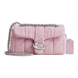 COACH Сумка кроссбоди женская джинсовая стеганая светло-фиолетовая