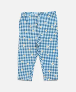 Леггинсы длиной 3/4 с принтом по всей поверхности Chil2, цвет B Gingham Flower/Blue