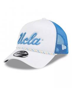 Мужская белая/синяя регулируемая кепка дальнобойщика UCLA Bruins Court Sport Foam A-Frame 9FORTY New Era, белый