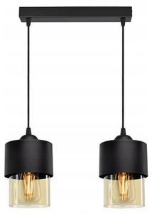 Подвесной светильник Kiki Design Berg, 12x80x32 см цвет schwarz/gold/honig