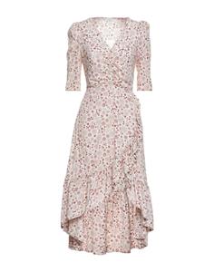 Платье миди Sandro, бордовый